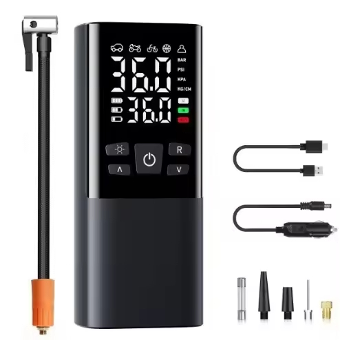 Portable 150 PSI Cordless Car Tyre Air Pump 4500mAh Wireless Rechargeable Tire Inflator for Cars Bicycles Tire Pressure Monitor