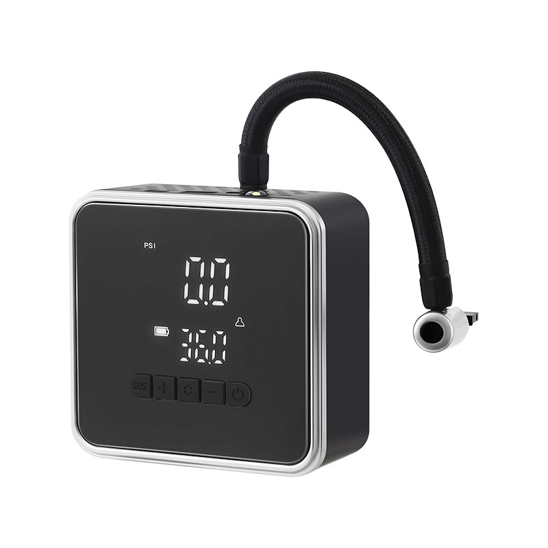 Portable Wireless Electric Air Pump for Car & Vehicle Tires Automatic Stop Inflation ABS Material