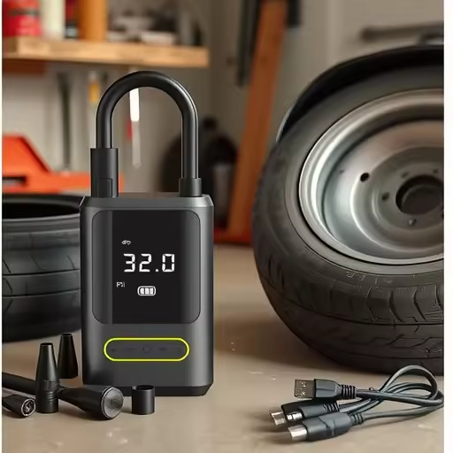 Mini Portable Bicycle Electric Car Tire Inflator Air Pump Handheld Wireless Charging Car Inflator Pump