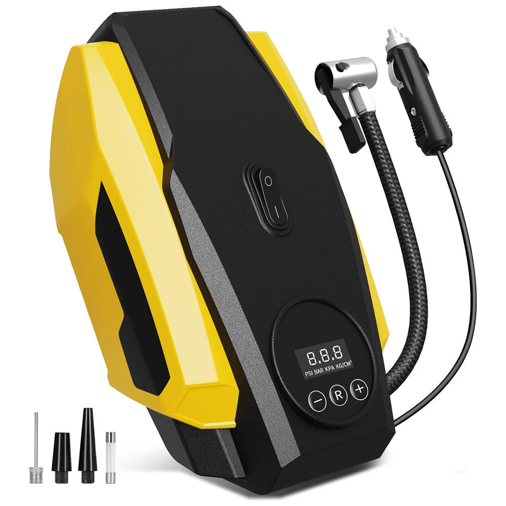 Portable Car Digital Inflator Double Cylinder 12V Electric Tire Pump Emergency Tire Pumps