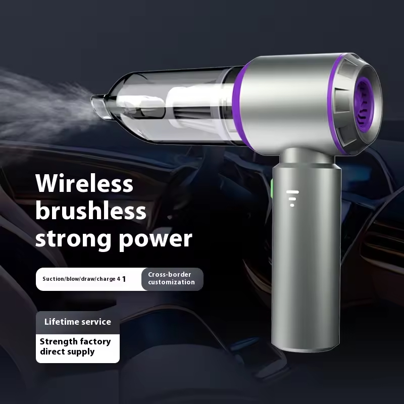 15kpa Large Suction Brushless Motor Vacuum Cleaner Portable Cordless Handheld Vacuum Cleaner Suction Blowing All in One  6000mAh
