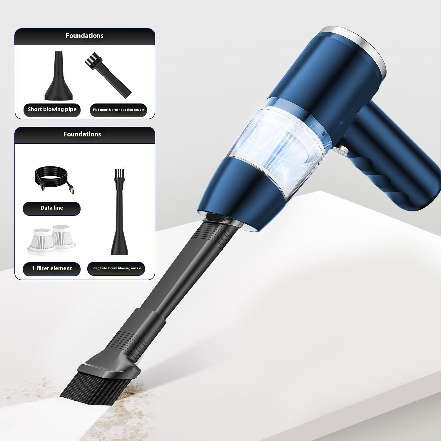 Factory Supply Small Handheld Crevice and groove Blowing Vacuum Cleaner Wireless Mini Cleaner Car and Home Dual-use Pets