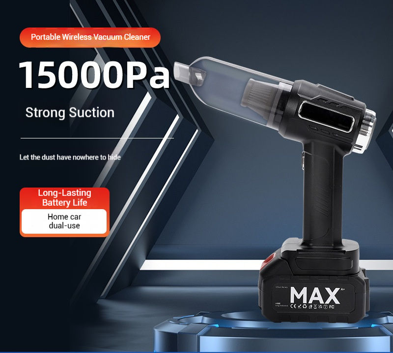 Portable Battery Powered Blowing and Suction Integrated Super Large Suction ABS Material Household Car Dual-use Vacuum Cleaner