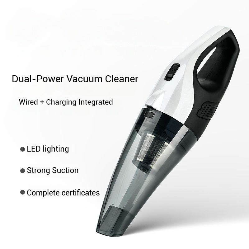 High Suction Battery Powered Handheld Portable Lighting Dual-purpose Car High-power Dual System Wireless Vacuum Cleaner