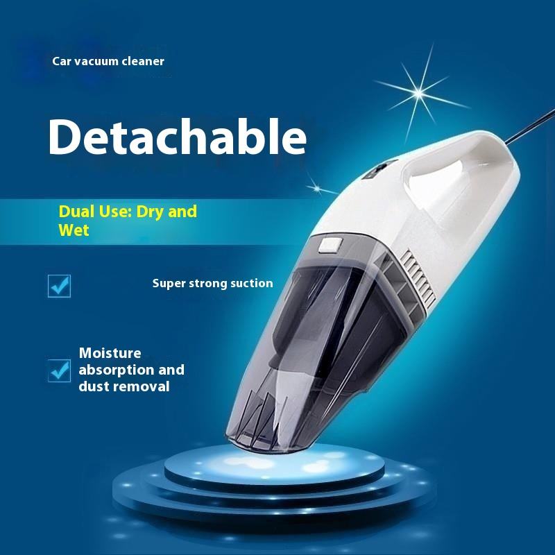 High-Power Ultra Strong Wet_Dry Dual-Use Car Vacuum Cleaner ABS Material Electric Power Source